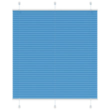 Plissé rolgordijn 120x100cm stofbreedte 119,4cm polyester blauw