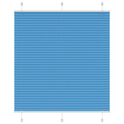 Plissé rolgordijn 120x100cm stofbreedte 119,4cm polyester blauw