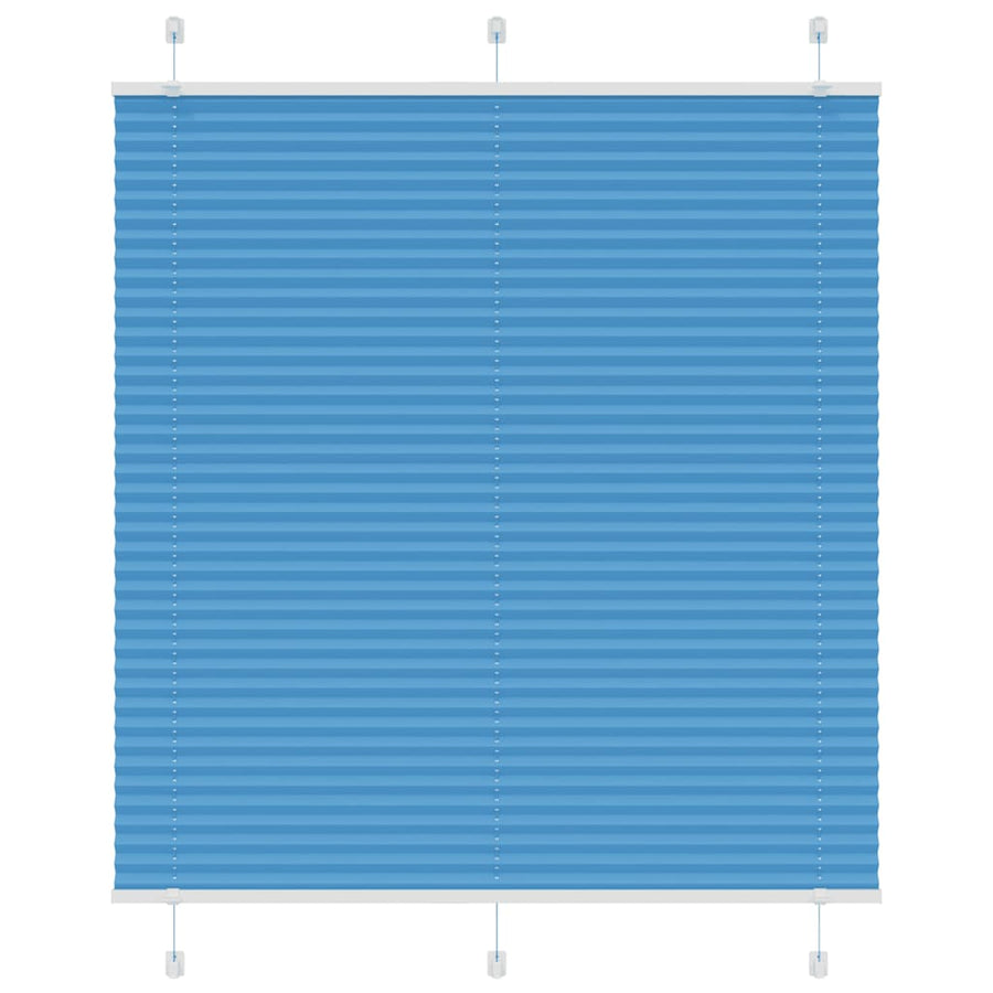 Plissé rolgordijn 120x100cm stofbreedte 119,4cm polyester blauw