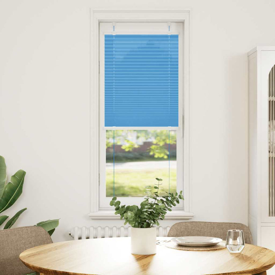 Plissé rolgordijn 40x150 cm stofbreedte 39,4 cm polyester blauw