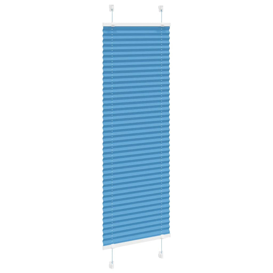 Plissé rolgordijn 40x150 cm stofbreedte 39,4 cm polyester blauw