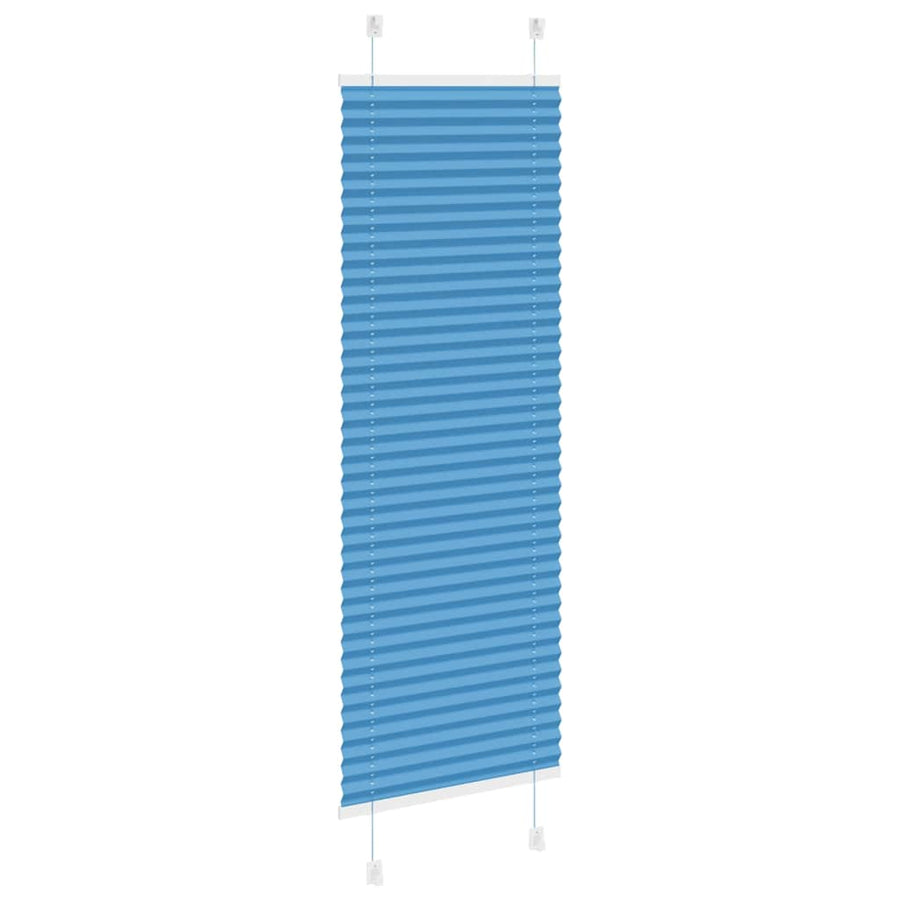 Plissé rolgordijn 40x150 cm stofbreedte 39,4 cm polyester blauw