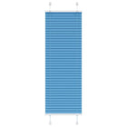 Pleated blind 45x150 cm fabric width 44.4 cm polyester blue