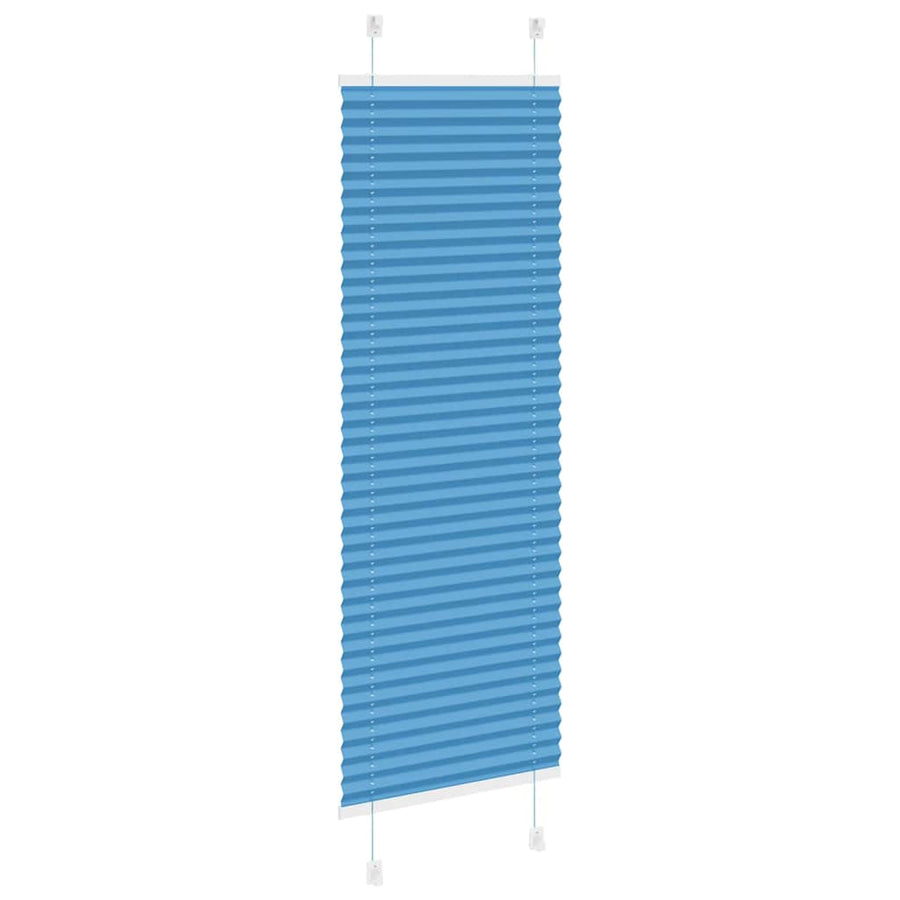 Plissé rolgordijn 45x150 cm stofbreedte 44,4 cm polyester blauw