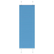 Plissé rolgordijn 50x150 cm blauw polyester