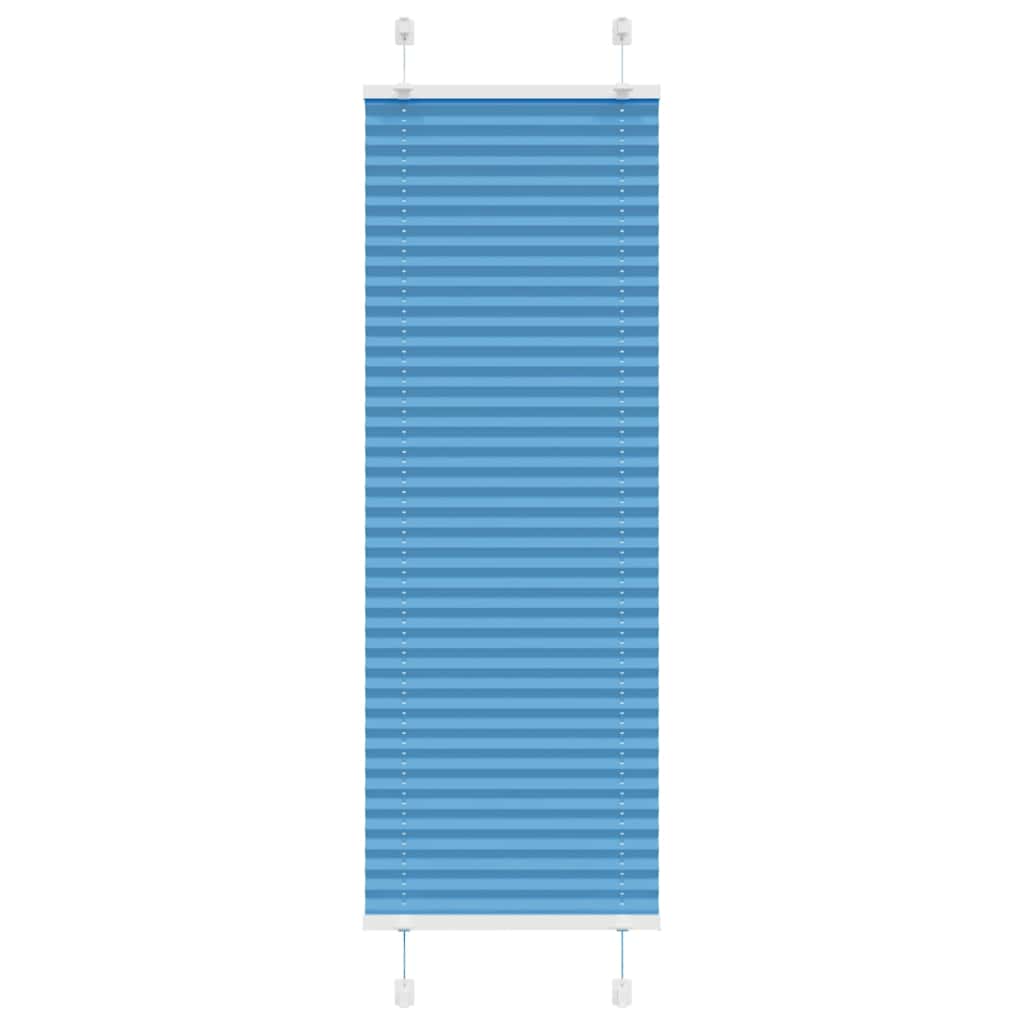 Plissé rolgordijn 50x150 cm stofbreedte 49,4 cm polyester blauw