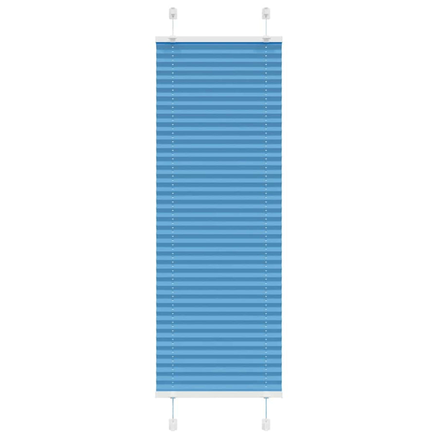 Plissé rolgordijn 50x150 cm stofbreedte 49,4 cm polyester blauw