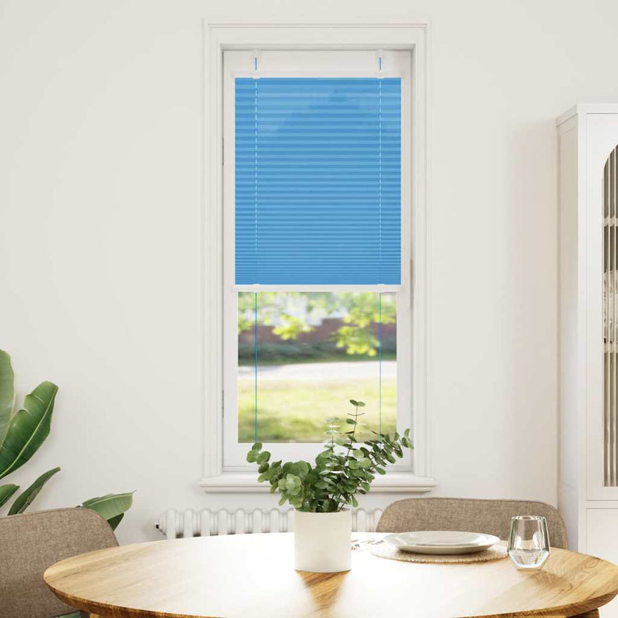 Plissé rolgordijn 50x150 cm stofbreedte 49,4 cm polyester blauw