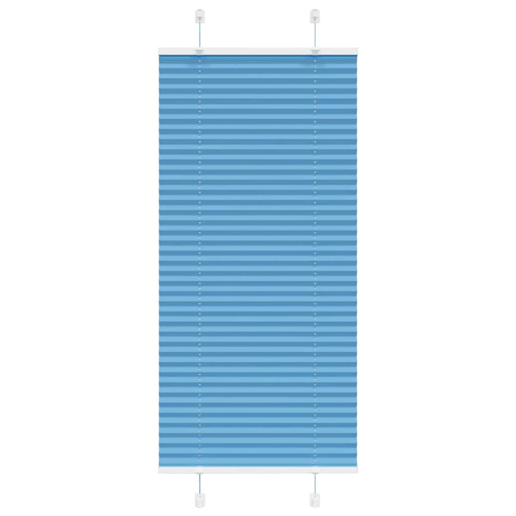 Plissé rolgordijn 55x150 cm stofbreedte 54,4 cm polyester blauw