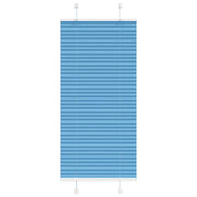 Pleated roller blind 55x150 cm fabric width 54.4 cm polyester blue