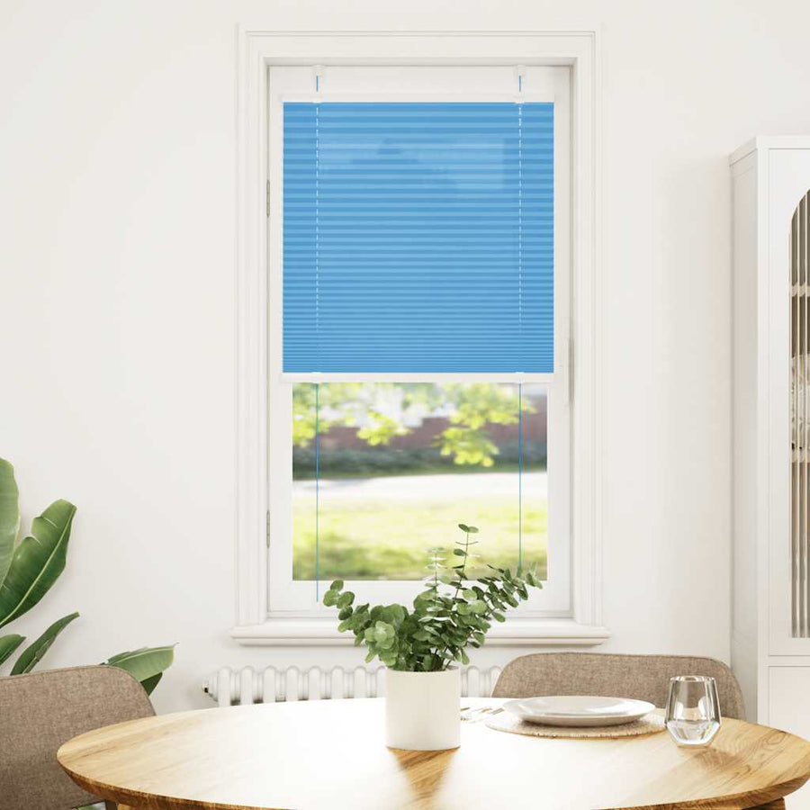 Plissé rolgordijn 55x150 cm stofbreedte 54,4 cm polyester blauw