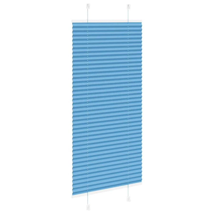 Plissé rolgordijn 55x150 cm stofbreedte 54,4 cm polyester blauw