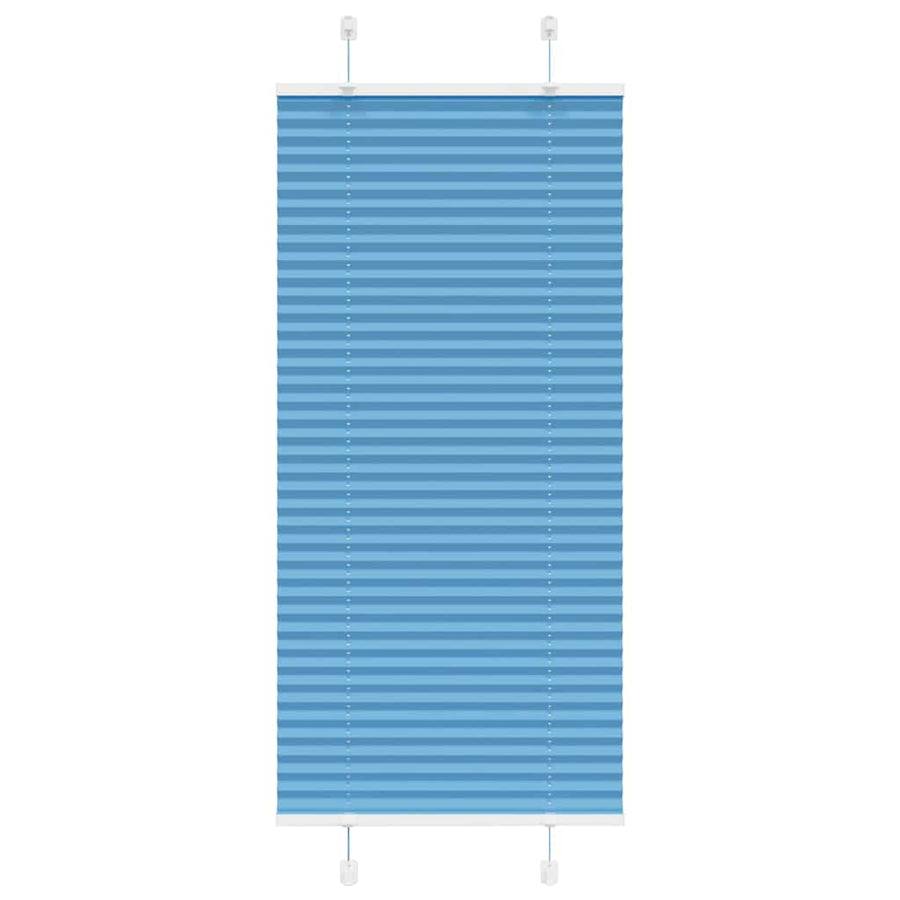 Plissé rolgordijn 65x150 cm stofbreedte 64,4 cm polyester blauw