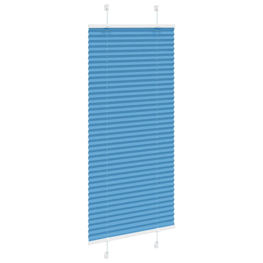 Plissé rolgordijn 65x150 cm stofbreedte 64,4 cm polyester blauw