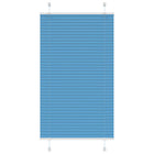 Pleated blind 75x150 cm fabric width 74.4 cm polyester blue