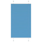 Plissé rolgordijn 80x150 cm polyester blauw