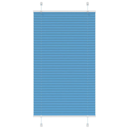 Plissé rolgordijn 80x150 cm stofbreedte 79,4 cm polyester blauw