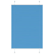 Pleated roller blind 85x150 cm fabric width 84.4 cm polyester blue