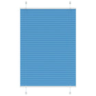 Pleated blind 90x150 cm fabric width 89.4 cm polyester blue