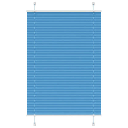 Plissé rolgordijn 90x150 cm stofbreedte 89,4 cm polyester blauw