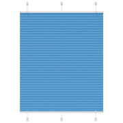 Pleated roller blind 105x150cm fabric width 104.4cm polyester blue