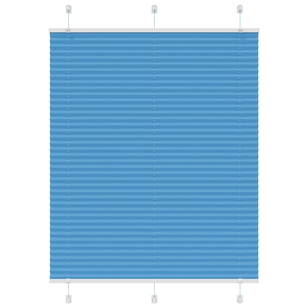 Plissé rolgordijn 105x150cm stofbreedte 104,4cm polyester blauw