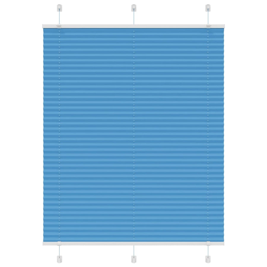 Plissé rolgordijn 110x150cm stofbreedte 109,4cm polyester blauw
