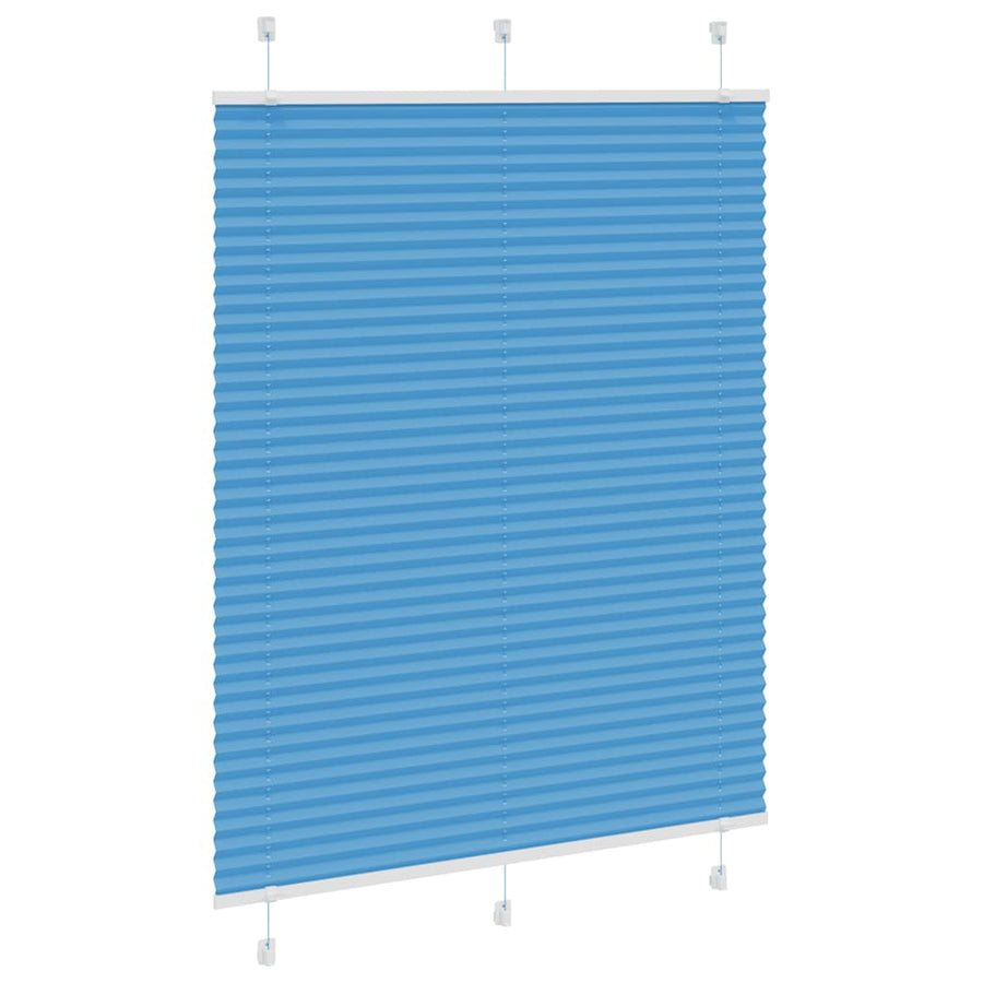 Plissé rolgordijn 110x150cm stofbreedte 109,4cm polyester blauw
