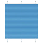 Plissé rolgordijn 115x150 cm blauw polyester