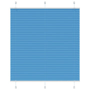 Plissé rolgordijn 115x150 cm blauw polyester
