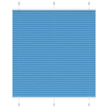 Plissé rolgordijn 115x150cm stofbreedte 114,4cm polyester blauw