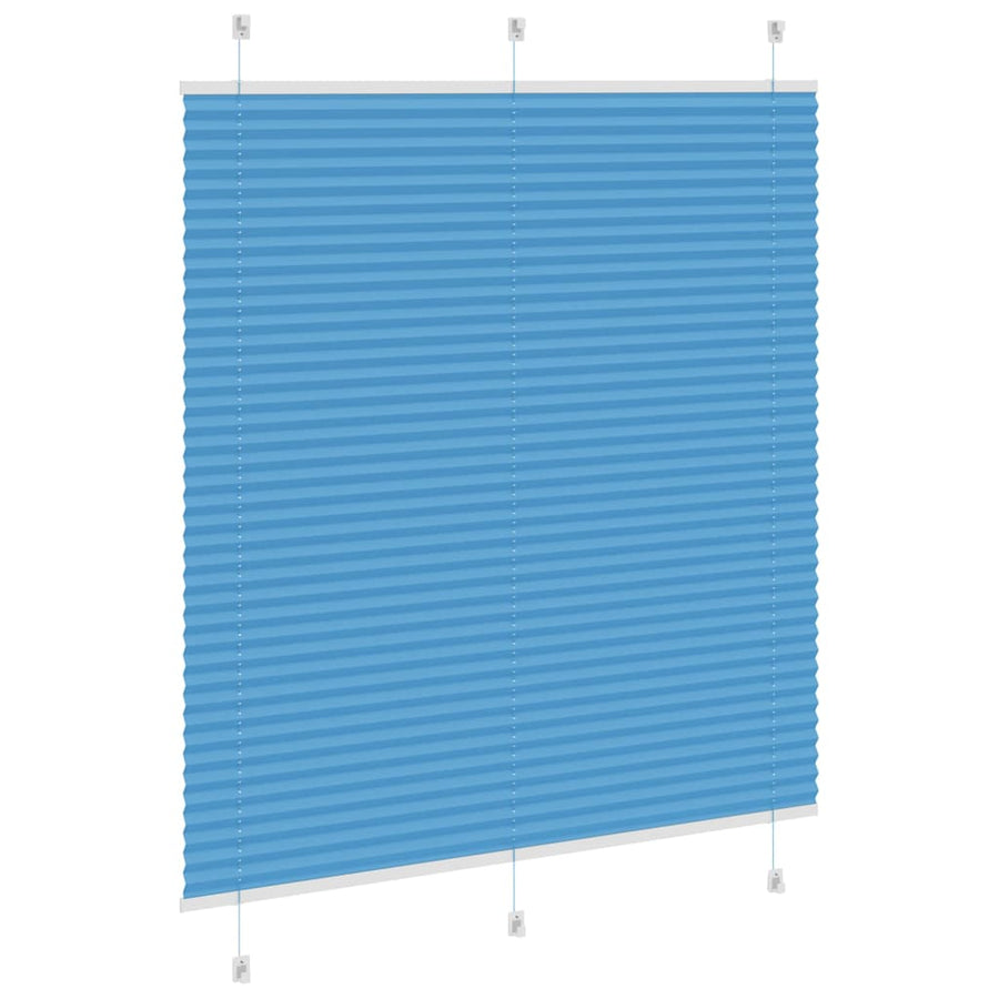 Plissé rolgordijn 115x150cm stofbreedte 114,4cm polyester blauw