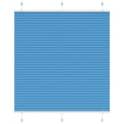 Pleated blind 120x150cm fabric width 119.4cm polyester blue