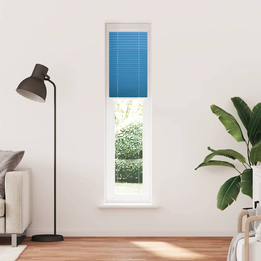 Plissé rolgordijn 40x200 cm stofbreedte 39,4 cm polyester blauw