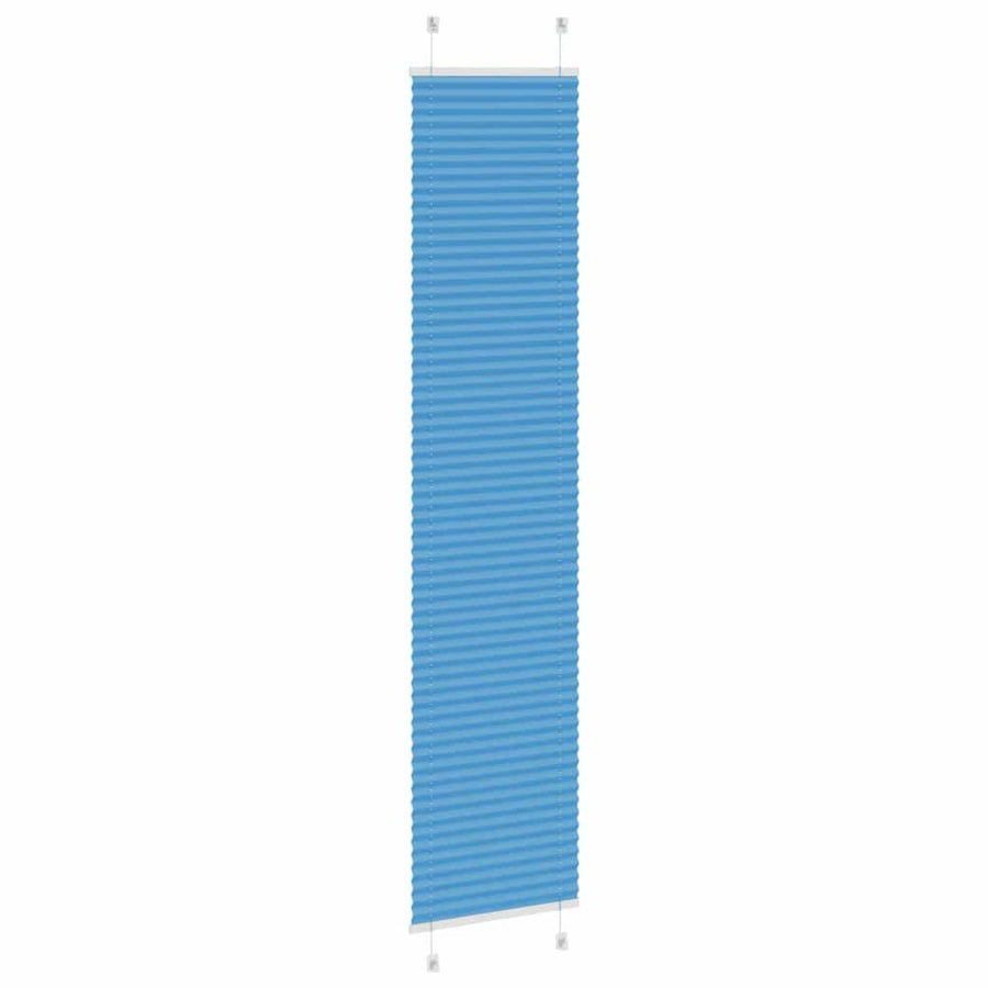 Plissé rolgordijn 40x200 cm stofbreedte 39,4 cm polyester blauw