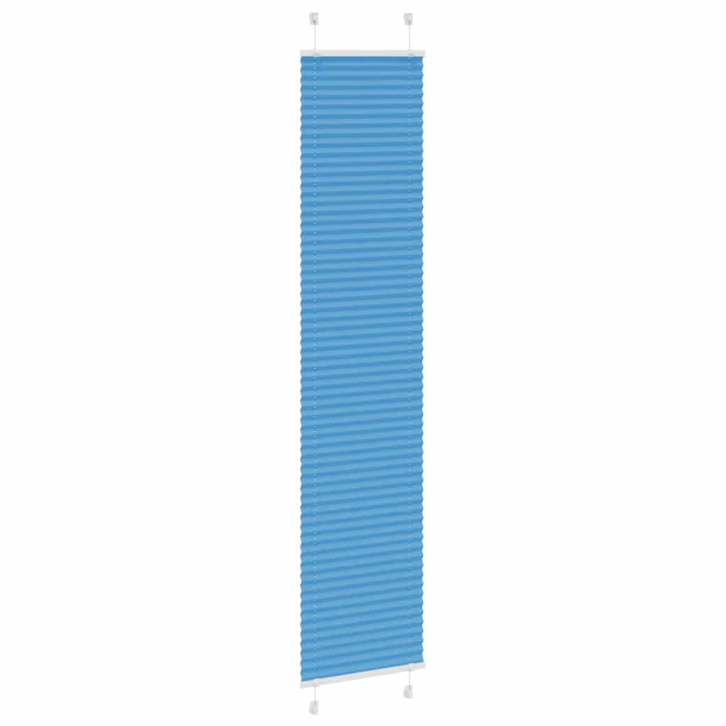 Plissé rolgordijn 45x200 cm stofbreedte 44,4 cm polyester blauw