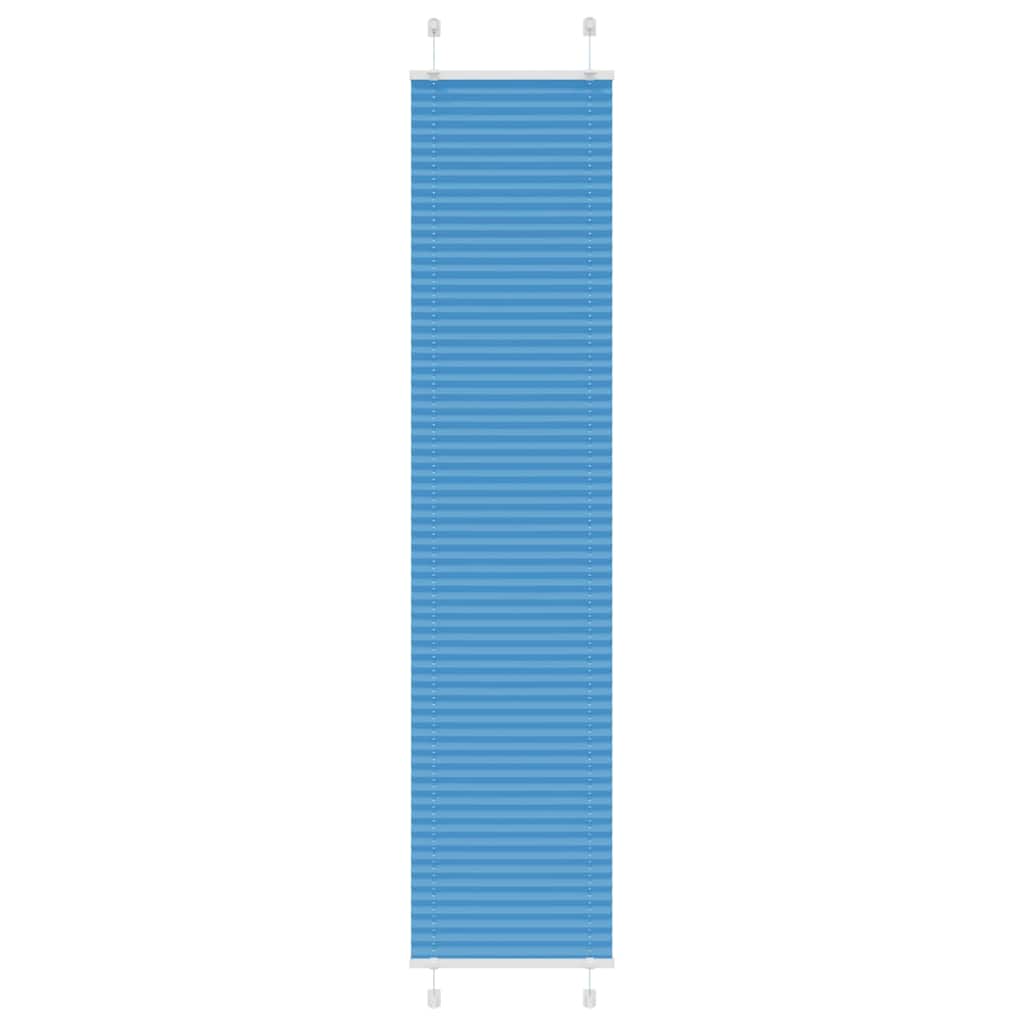 Plissé rolgordijn 50x200 cm stofbreedte 49,4 cm polyester blauw
