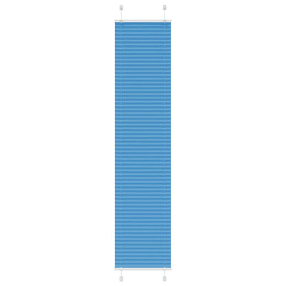 Plissé rolgordijn 50x200 cm stofbreedte 49,4 cm polyester blauw