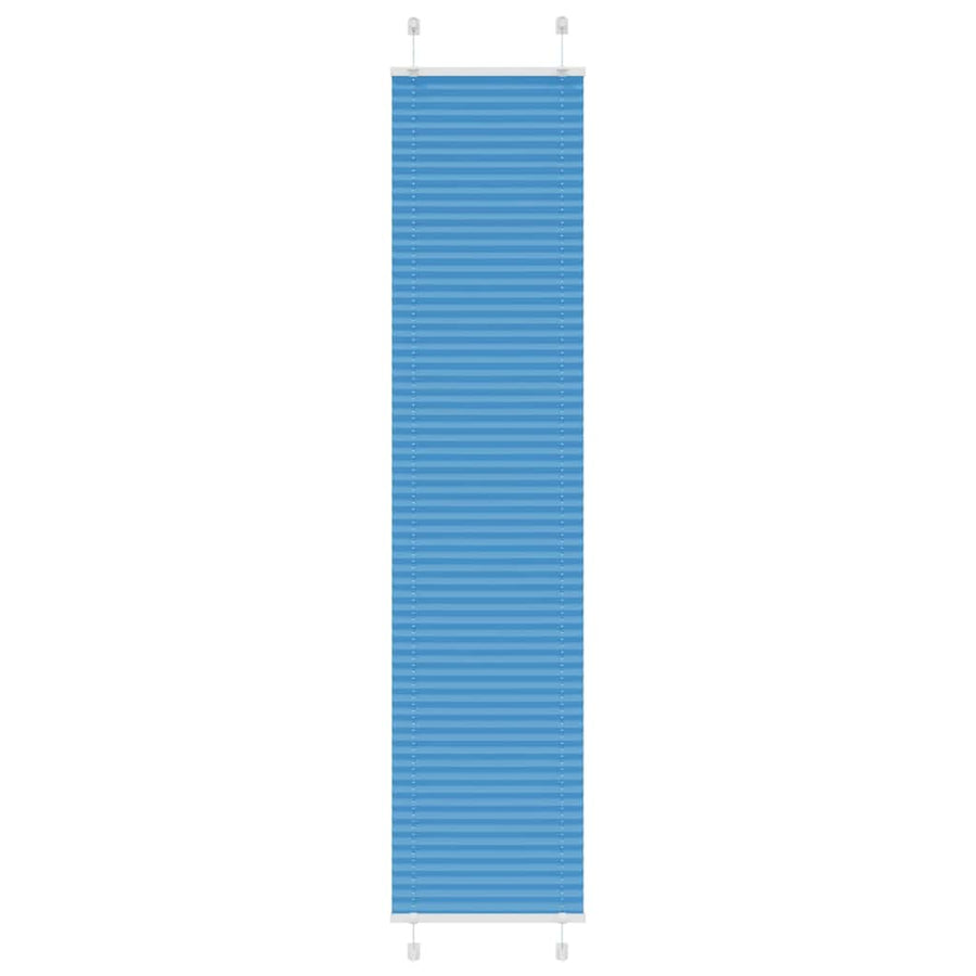 Plissé rolgordijn 50x200 cm stofbreedte 49,4 cm polyester blauw