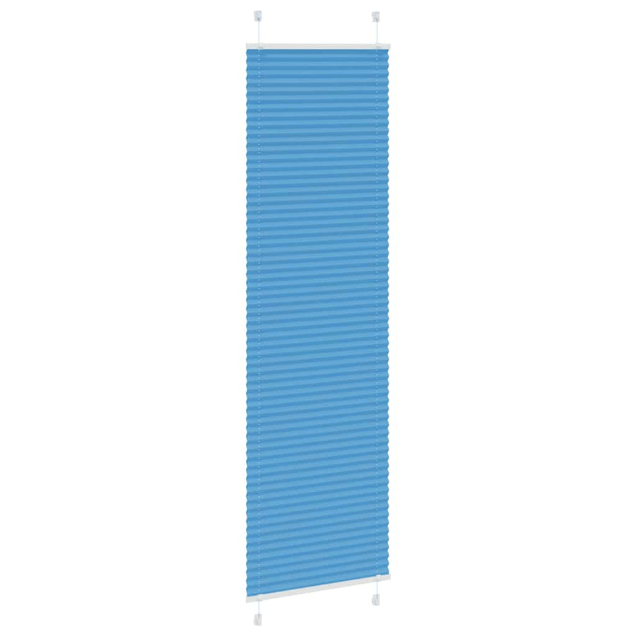 Plissé rolgordijn 55x200 cm stofbreedte 54,4 cm polyester blauw