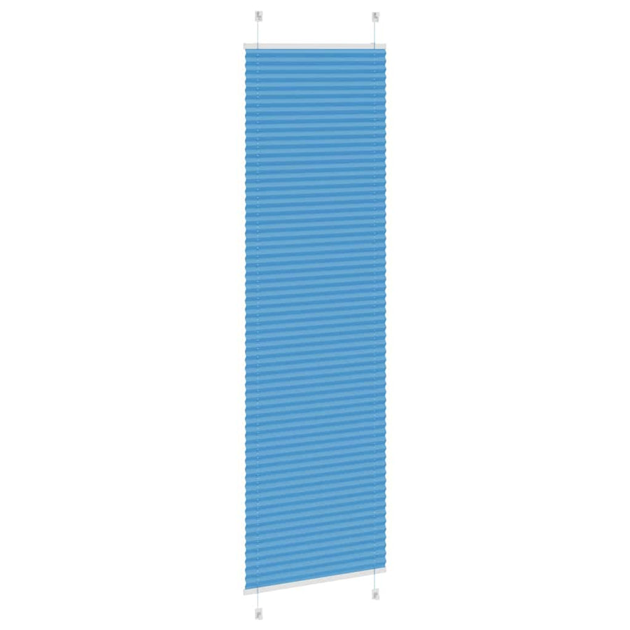 Plissé rolgordijn 55x200 cm stofbreedte 54,4 cm polyester blauw