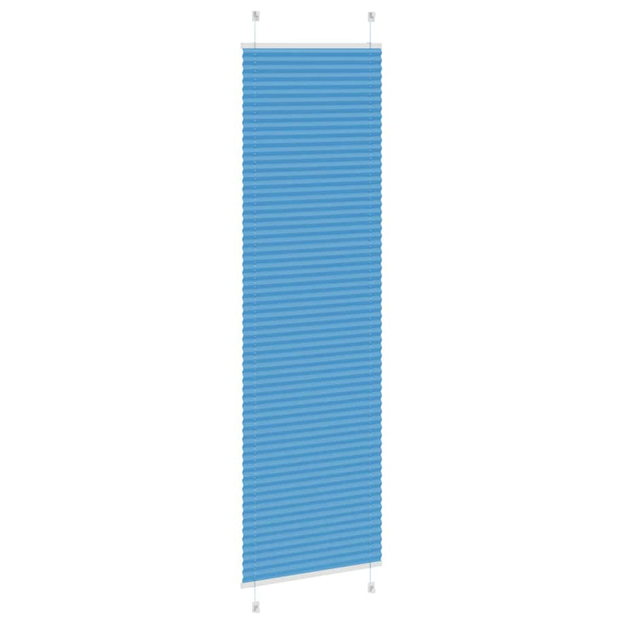 Plissé rolgordijn 60x200 cm stofbreedte 59,4 cm polyester blauw