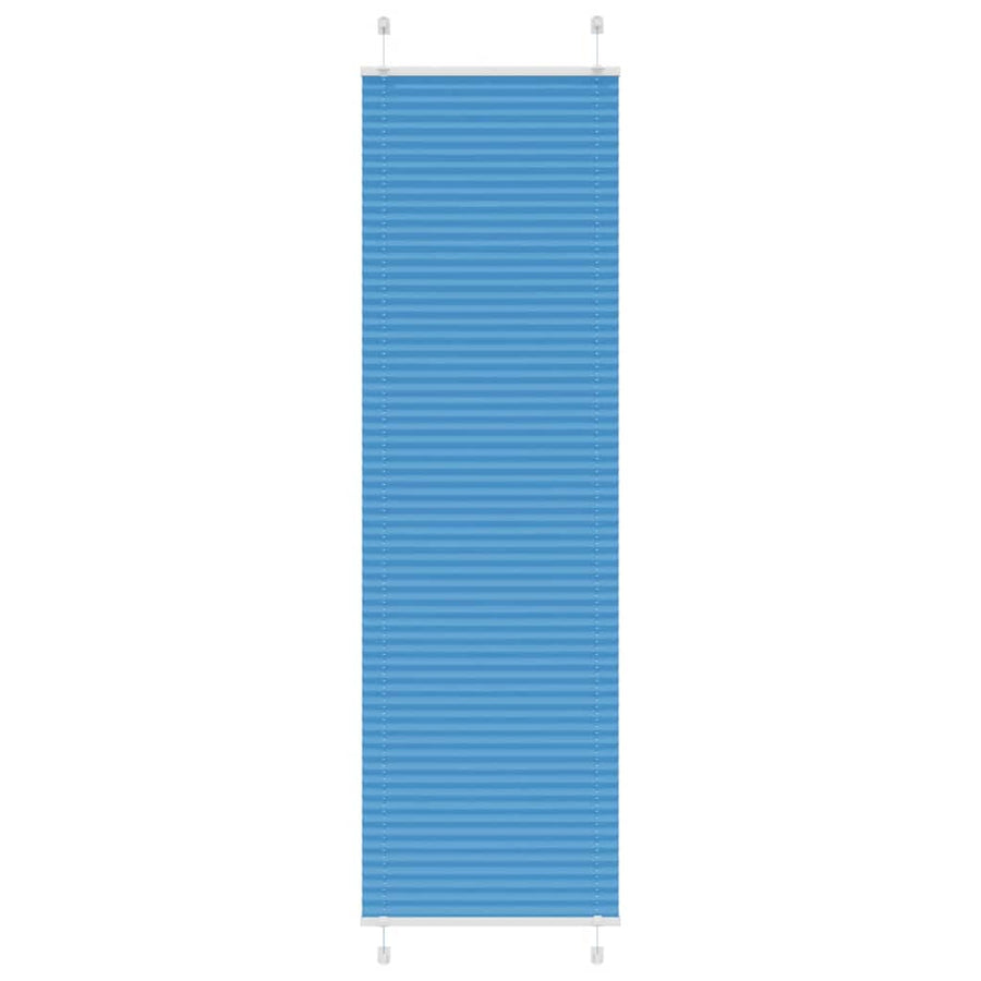 Plissé rolgordijn 65x200 cm stofbreedte 64,4 cm polyester blauw