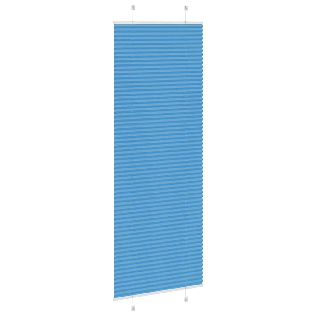 Plissé rolgordijn 70x200 cm stofbreedte 69,4 cm polyester blauw