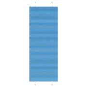 Pleated blind 75x200 cm fabric width 74.4 cm polyester blue