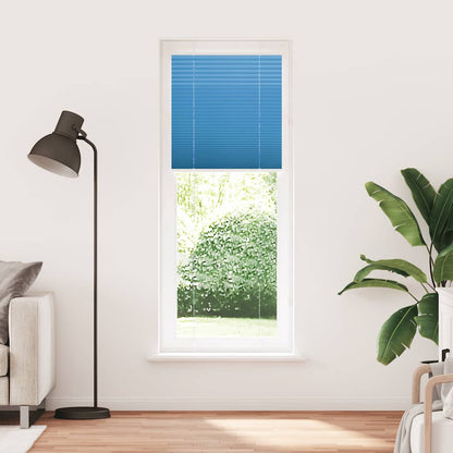 Plissé rolgordijn 75x200 cm stofbreedte 74,4 cm polyester blauw