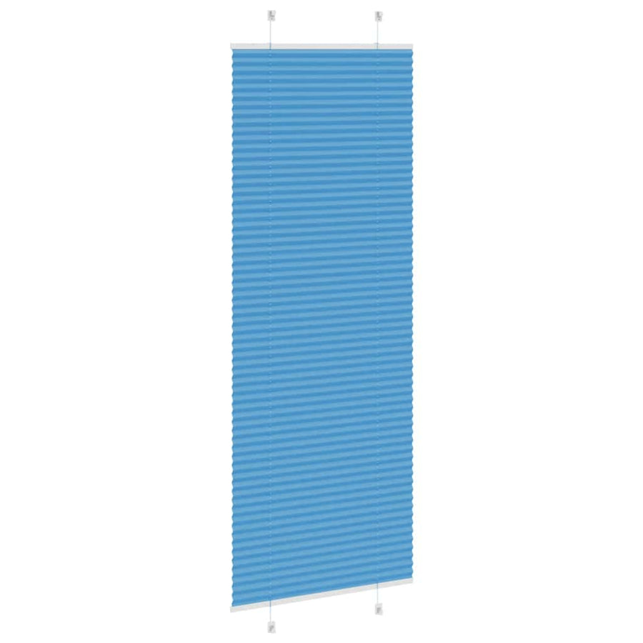 Plissé rolgordijn 75x200 cm stofbreedte 74,4 cm polyester blauw