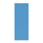 Plissé rolgordijn 80x200 cm polyester blauw