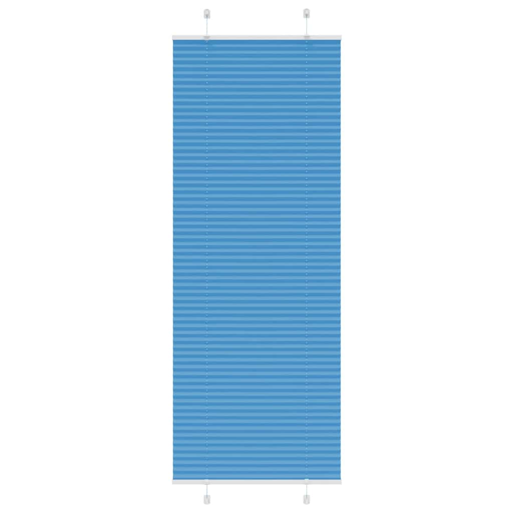 Plissé rolgordijn 80x200 cm stofbreedte 79,4 cm polyester blauw