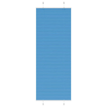 Plissé rolgordijn 80x200 cm stofbreedte 79,4 cm polyester blauw